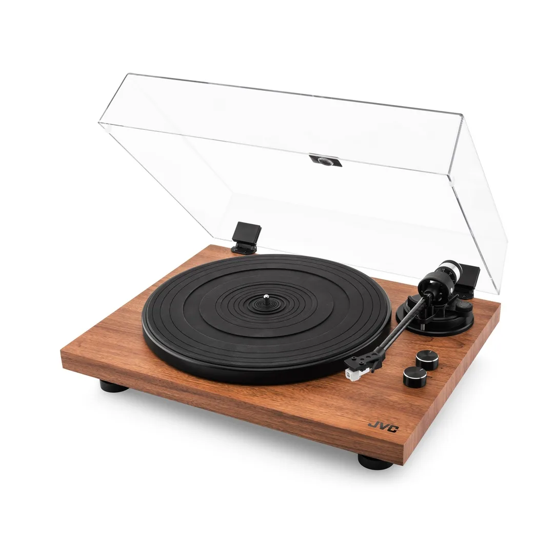 Pick-up Hi-Fi cu ac JVC AL-E534M, Bluetooth, 2 viteze (33 si 45 rpm), platan aluminiu, iesire RCA, maro - imagine 3
