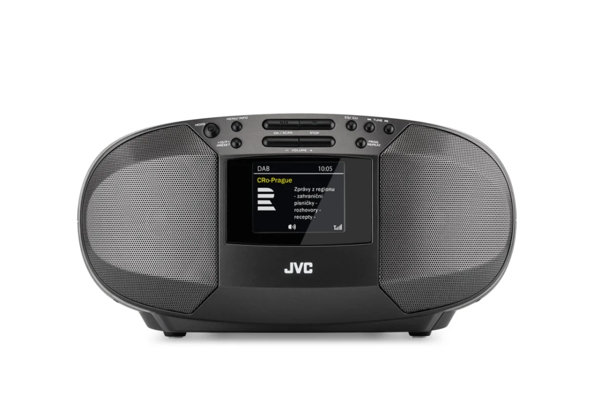 Radio cu CD JVC RD-E664B-DAB, 2x2.5W RMS, Bluetooth, USB, afisaj LCD, ceas, telecomanda, negru - imagine 3