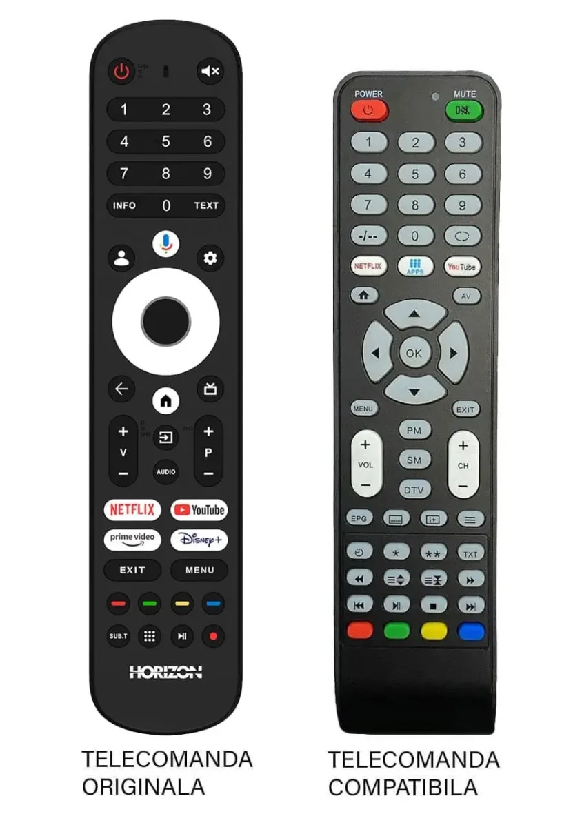 Telecomanda inlocuitoare compatibila TV HORIZON 40HQ8590U/D ER 9580 (580)