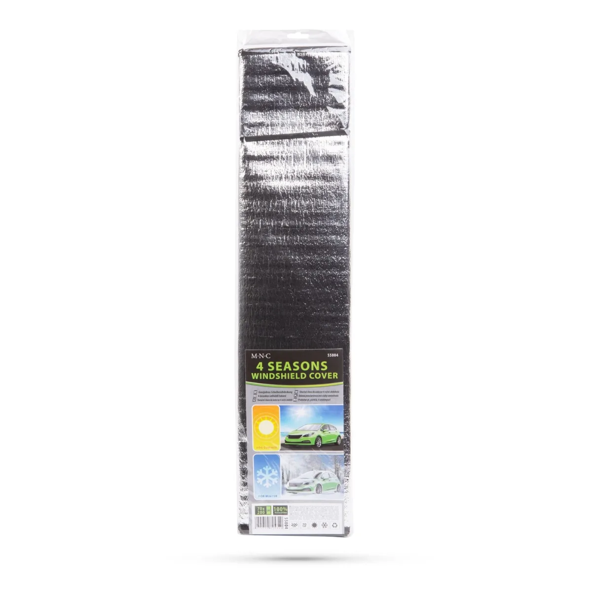Husa parbriz 4 sezoane 200x70 cm, protectie soare si gheata, montare rapida - imagine 4