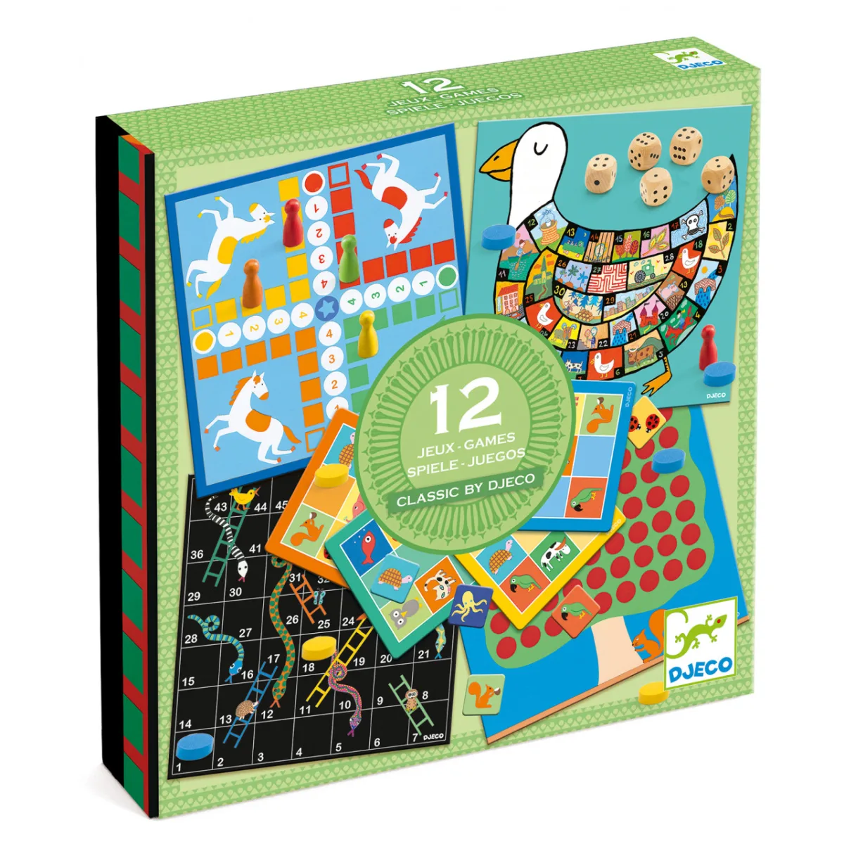 Colectia de 12 jocuri clasice, Djeco