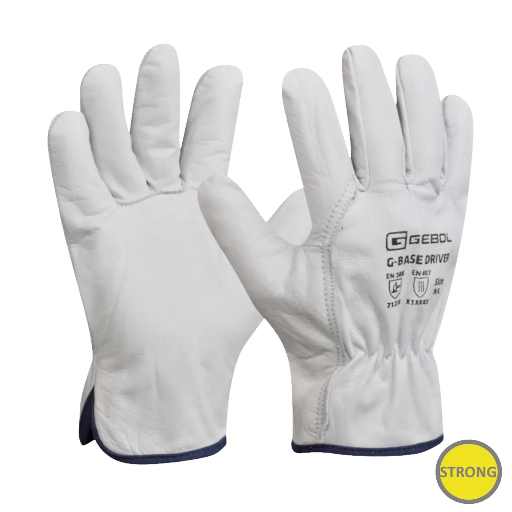 Gebol EP760010_09, Manusi de protectie G-Base Driver, din piele de bivol, rezistente la uzura, uz profesional, marimea 9/L