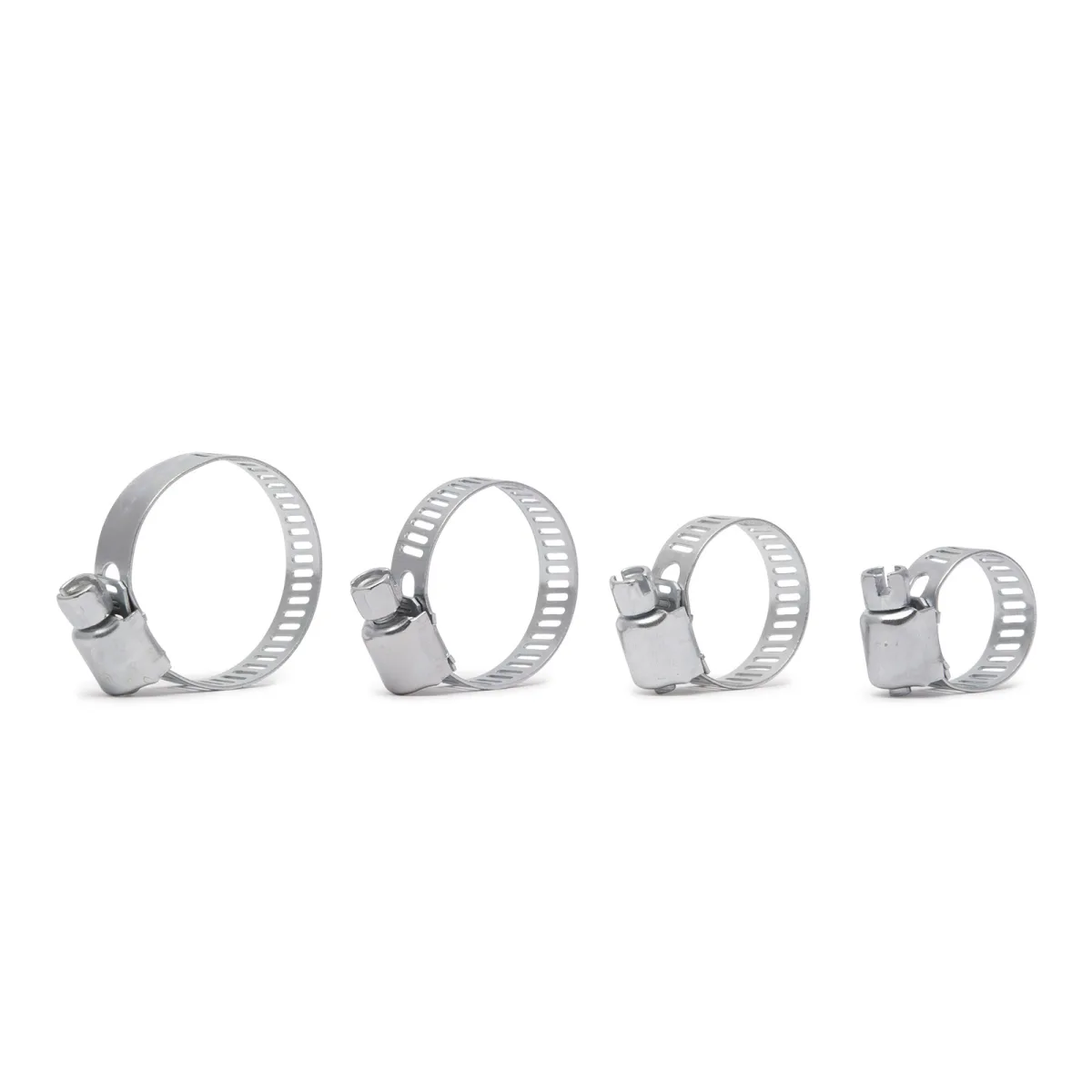 Set cleme furtun 8 buc din inox 2-4 cm, coliere reglabile cu surub pentru fixare