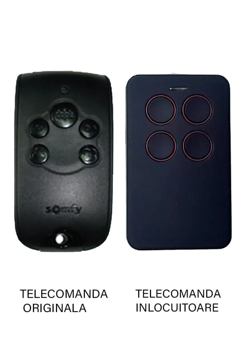 Telecomanda inlocuitoare poarta garaj desicanale cod fix 433.92MHz Somfy KeytisNS RTS compatibila cu originalul (848)