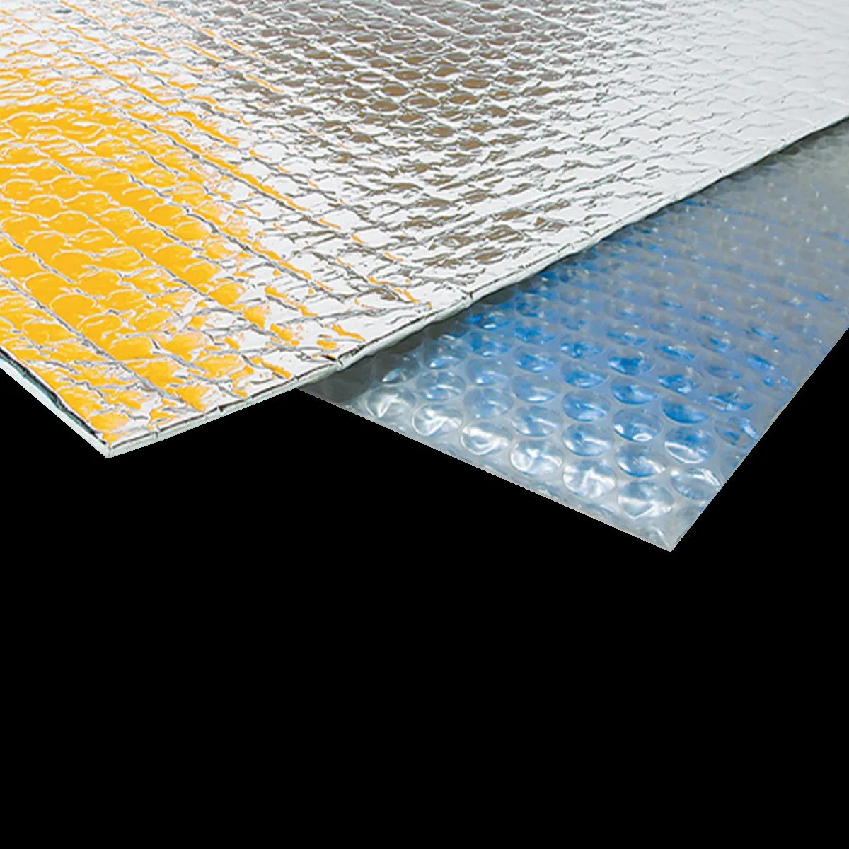 Folie termoizolanta reflectorizanta cu aluminiu si bule de aer, 60 x 120 cm, grosime 3 mm