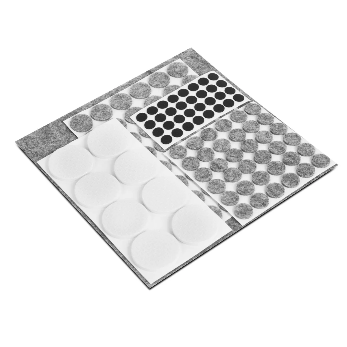 Protectii mobilier autoadezive 2 mm, set 125 buc, antizgariere, alunecare usoara