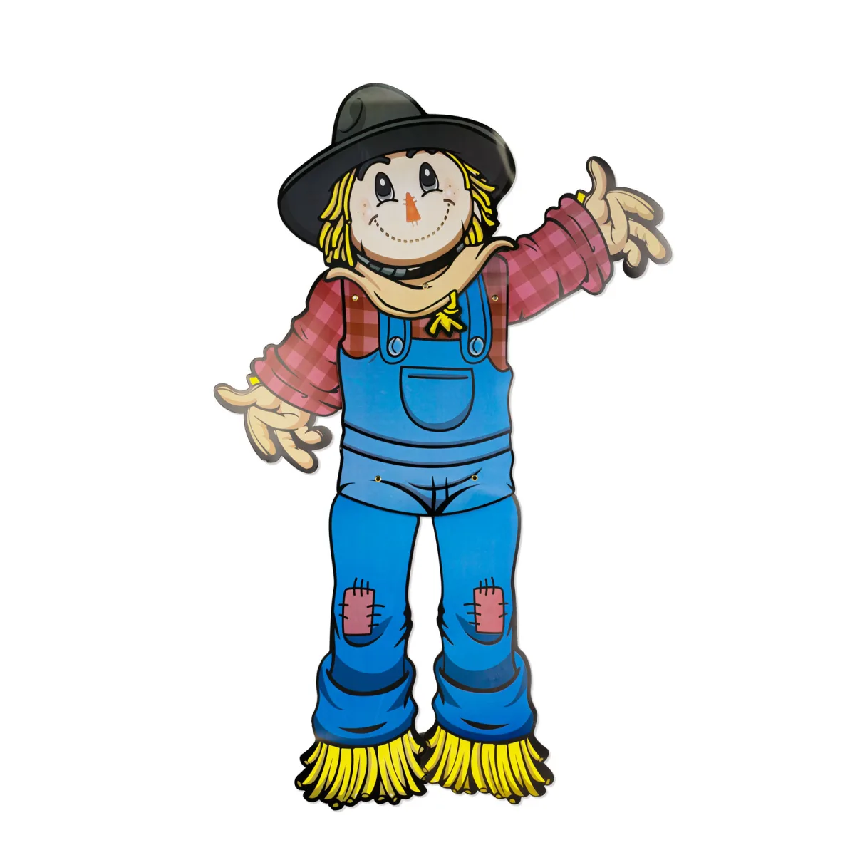 Decoratiune sperietoare, 91 cm, decor hartie Halloween cu membre mobile, montaj usor - imagine 2