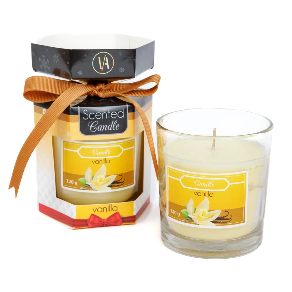 Lumanare parfumata, aroma vanilie, 120 g - imagine 2