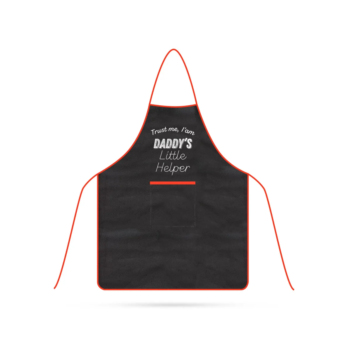 Sort copii negru cu rosu 44x60 cm buzunar mare protectie haine BBQ