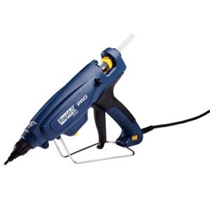 Pistol industrial GlueGun PRO EG360, albastru, max 300W, debit 1800g/h, 120 – 230?C reglabila, duze detasabile, functional cu batoane de 12mm Rapid 5000328