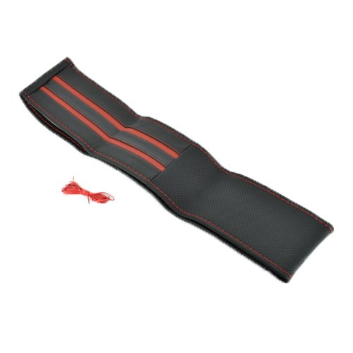 husa volan din piele naturala cu doua dungi rosii, pentru autoturisme, diametru 37 - 39 cm, cu ac si ata (se coase, aspect original) 6 Husa volan din PIELE NATURALA CU DOUA DUNGI ROSII, pentru autoturisme, diametru 37 - 39 cm, cu ac si ata (se coase, aspect ORIGINAL) - imagine 6