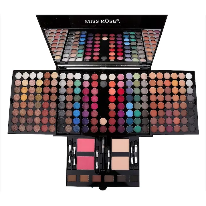 Trusa de machiaj profesionala Macvi, 180 nuante, pudra compacta, multicolor