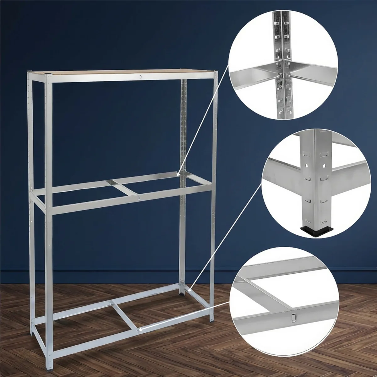 Suport Metalic pentru Depozitare Anvelope, 180 x 120 x 40 cm, Capacitate 795 kg - imagine 2