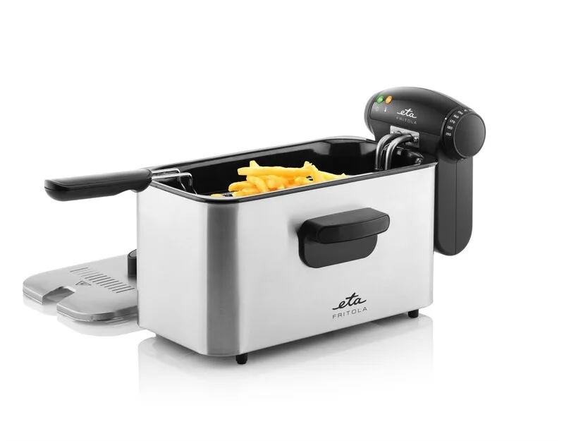 Friteuza ETA Fritola 3172, 2000W, 3 litri, otel inoxidabil, control temperatura 150–190 °C - imagine 9