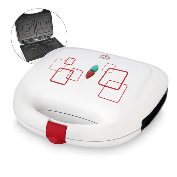 Sandwich maker ETA Kvadro 4153, 700W, 2 sandwich-uri patrate - imagine 5