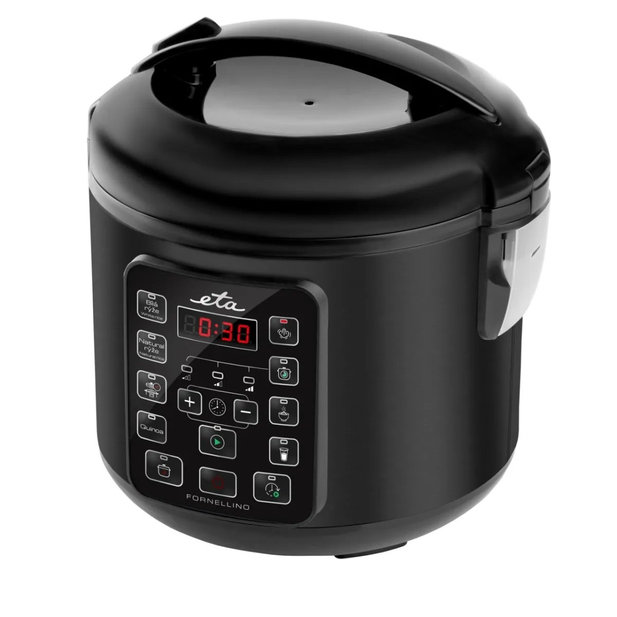 Aparat multifunctional pentru gatit orez ETA Fornellino 8131 90000, 500W, 1.5 litri, 9 programe automate, negru