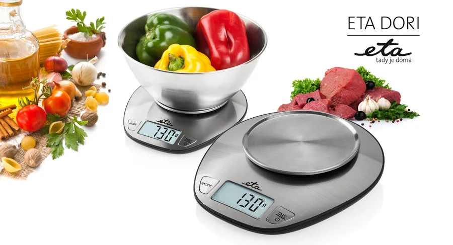 Cantar de bucatarie ETA DORI 6778, 5 Kg, precizie 1g, TARA, otel inoxidabil - imagine 9