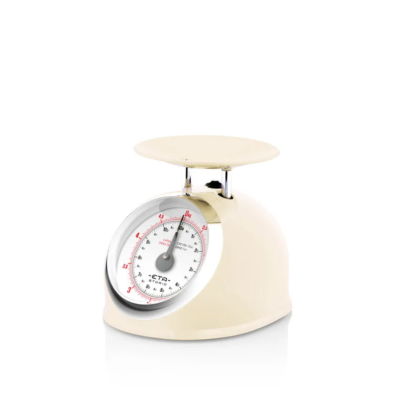 Cantar mecanic de bucatarie ETA Storio 5777 BEJ, 5 kg, precizie 25g, vas 5 L din otel inoxidabil - imagine 6