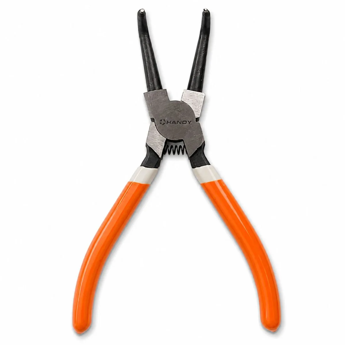Cleste curbat pentru sigurante Seeger interioare, varf 2 x 4 mm, otel, lungime 17 cm