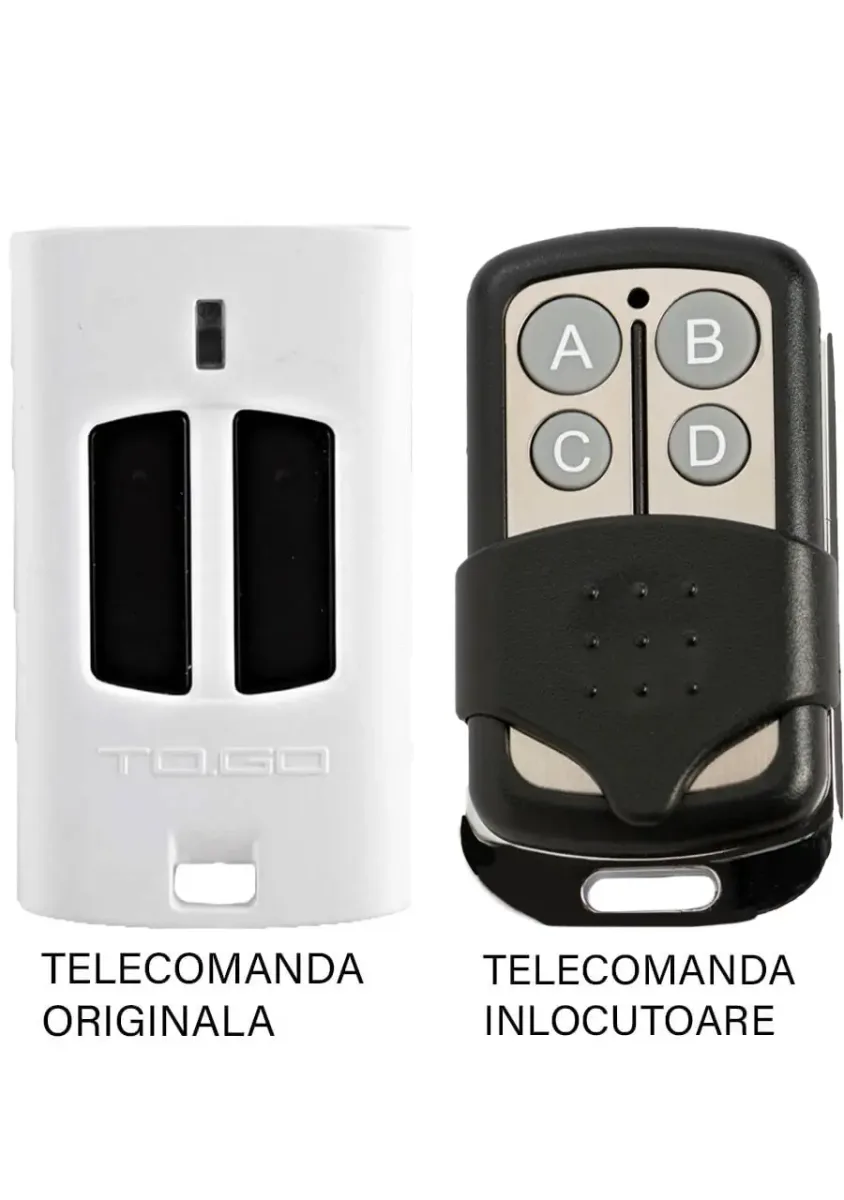 Telecomanda inlocuitoarebutoane frecventa 433.92MHz Beninca WP2 compatibila cu originalul (802)