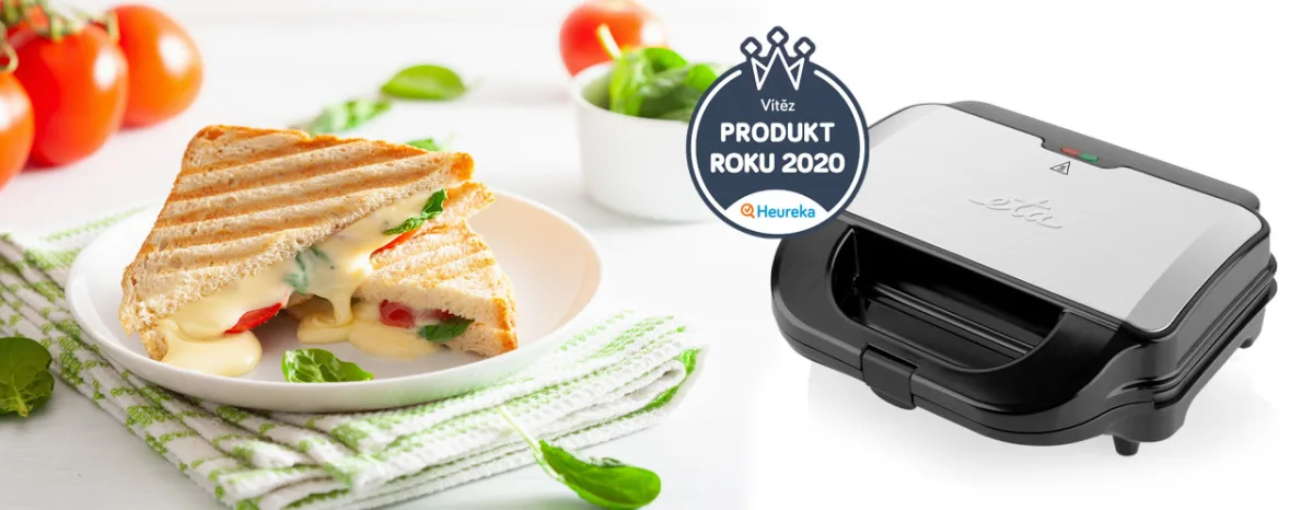 Sandwich-maker 4 in 1, ETA Sorento 3151, 900 W, otel inoxidabil, 4 tipuri de placi detasabile - imagine 2
