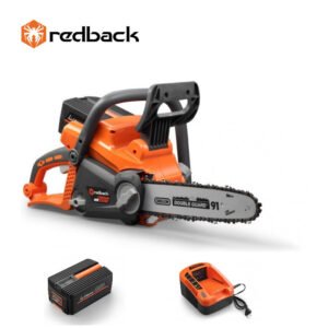 Pachet Ferastrau cu lant 40 cm pe acumulator Redback E216C+EP40+EC20, acumulator 40V/4Ah, incarcator 40V/2A