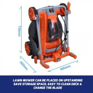 Masina de tuns gazon pe acumulator Redback E137C 40V, 37cm, 40L, reglaj central