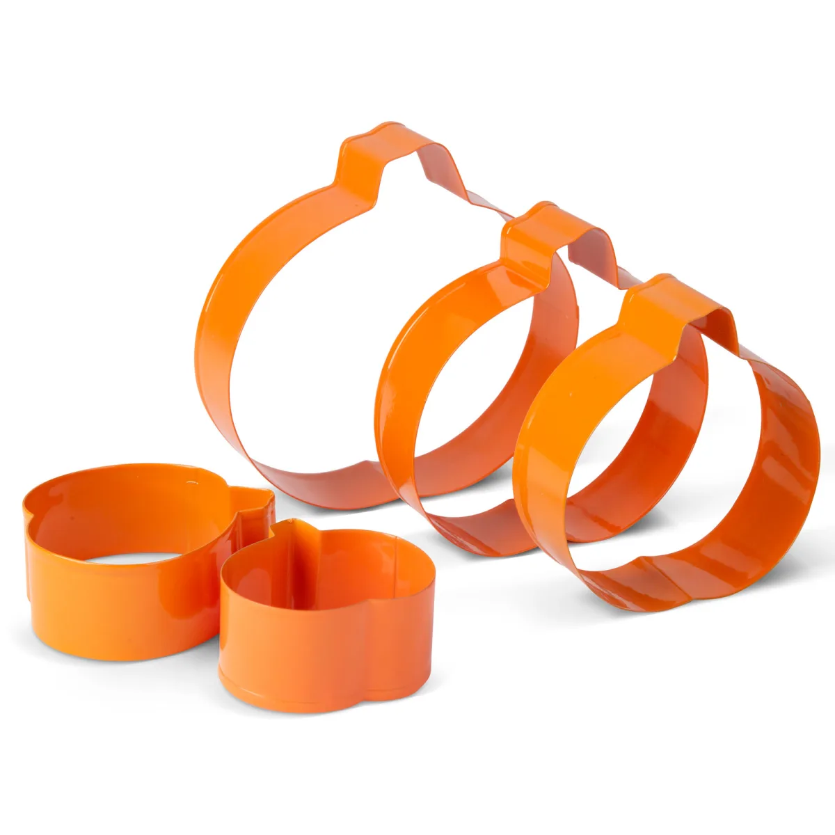 Set forme prajituri dovleac Halloween 5 bucati, metal