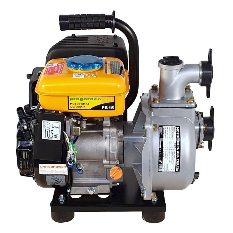 motopompa 1.5"/40mm progarden pb15, benzina, apa curata, pornire la sfoara 2 Motopompa 1.5"/40mm ProGARDEN PB15, benzina, apa curata, pornire la sfoara - imagine 2