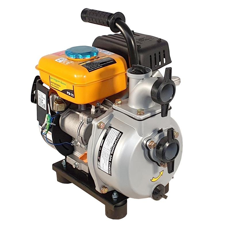 motopompa 1.5"/40mm progarden pb15, benzina, apa curata, pornire la sfoara 3 Motopompa 1.5"/40mm ProGARDEN PB15, benzina, apa curata, pornire la sfoara - imagine 3