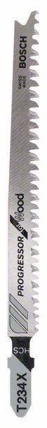 bosch set 3 panze ferastrau vertical t 234 x progressor for wood, 117mm 1 Bosch Set 3 panze ferastrau vertical T 234 X Progressor for Wood, 117mm