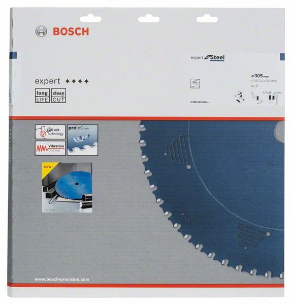 panza ferastrau circular expert for steel, 305x25.4x2.6mm, 60t bosch 1 Panza ferastrau circular Expert for Steel, 305x25.4x2.6mm, 60T Bosch