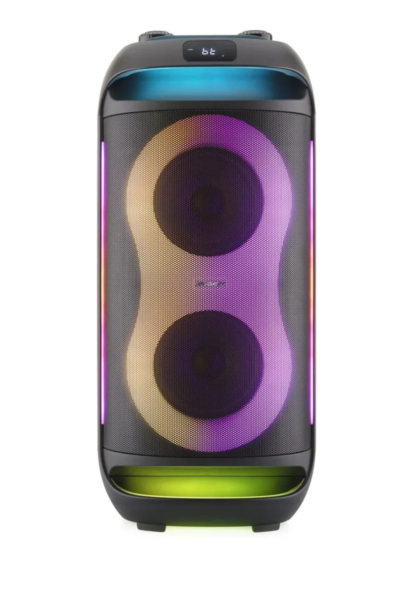 Boxa portabila GoGEN PARTEE BPS 696, 70 W, Bluetooth, Karaoke cu microfon, FM, USB, AUX, LED, TWS, Negru - imagine 2