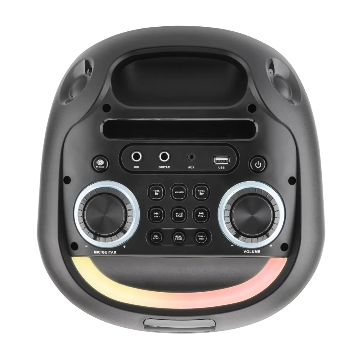 Boxa portabila GoGEN PARTEE BPS 696, 70 W, Bluetooth, Karaoke cu microfon, FM, USB, AUX, LED, TWS, Negru - imagine 7