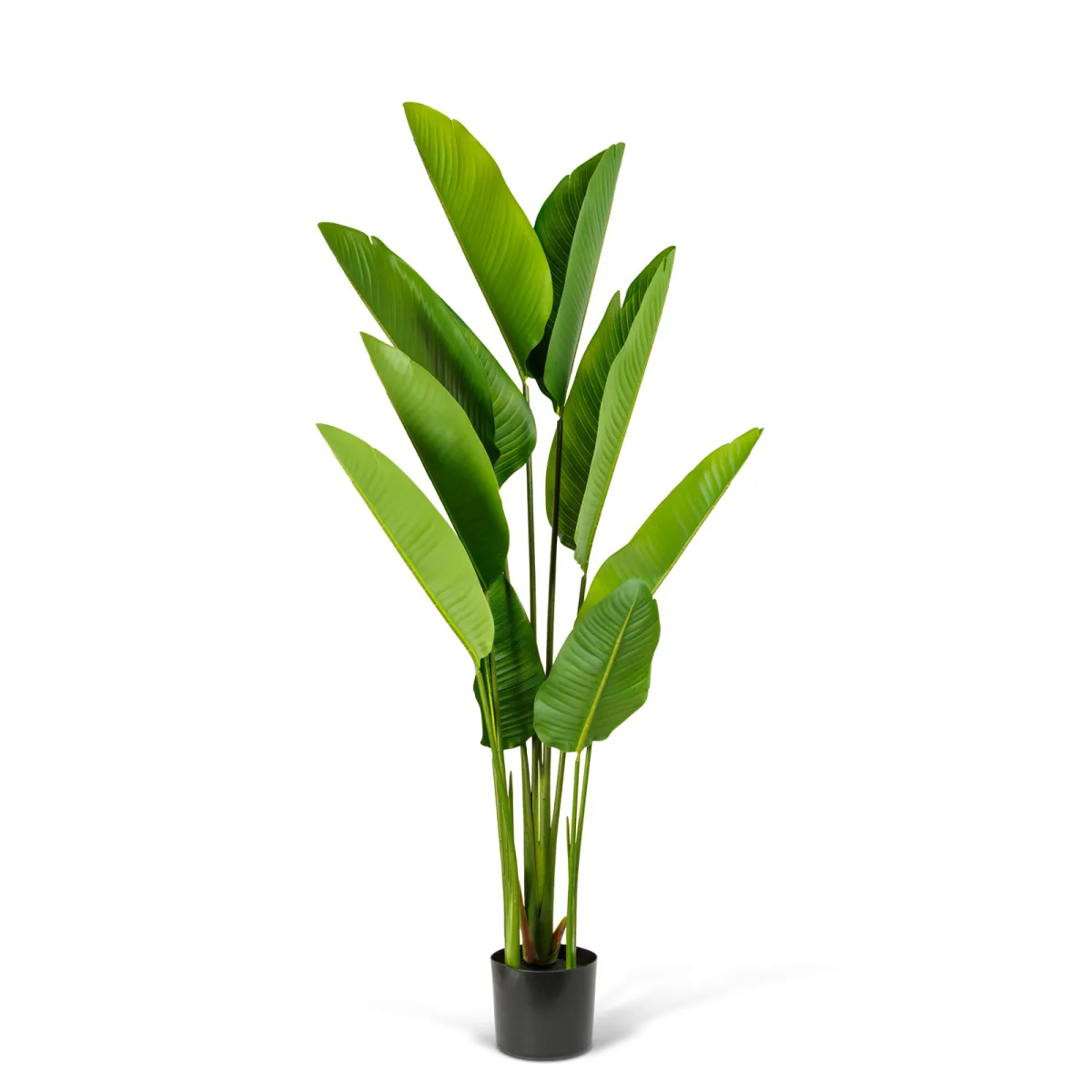 Planta artificiala frunze banana 160 cm, decor interior, planta decorativa verde, PVC realist - imagine 2
