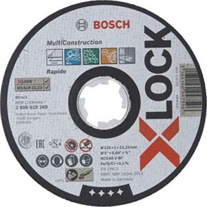 Disc X-LOCK Multi Material 125x1x22.23 pentru taieturi drepte ACS 60 V BF Bosch