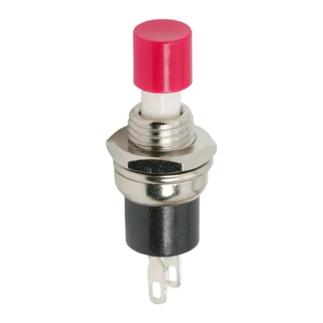 Buton 1 circuit 1.5A 250V OFF-(ON) fara retinere rosu