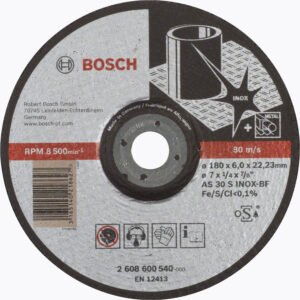 Disc de degrosare cu degajare Expert for Inox AS 30 S INOX BF, 180mm, 6.0mm Bosch