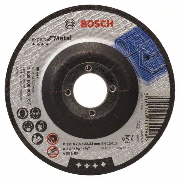 Bosch Disc de taiere  Metal 115mm, 2.5mm