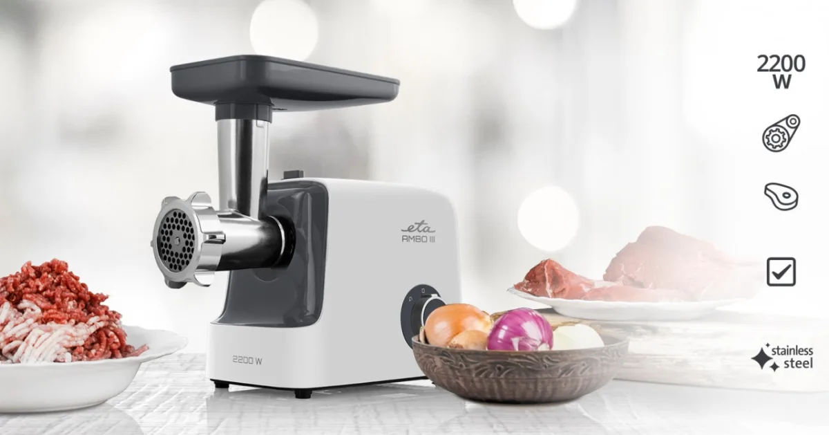 Masina electrica de tocat carne ETA Ambo III 5075, 2200 W, 2.3 Kg/min, accesorii carnati - imagine 8
