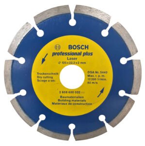 Disc diamantat pentru materiale constructii Bosch 125×22,23x2x7mm