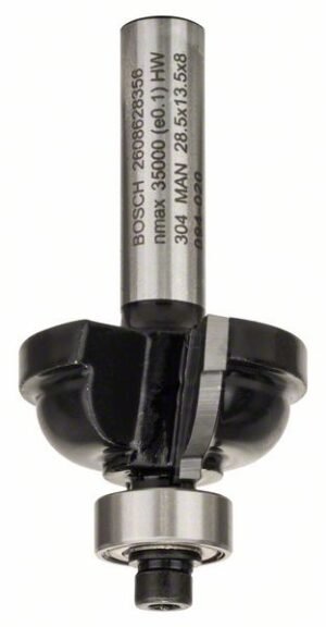 Freza pentru realizarea muchiilor F, 8mm, R1 6.3mm, D 28.5mm, L 13.2mm, G 54 Bosch