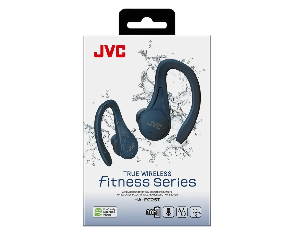 Casti JVC HA-EC25T-A-U, True Wireless, Bluetooth, In-Ear, Microfon, albastru - imagine 5
