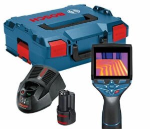 Termodetector Bosch GTC 400C, -10/+400, precizie 3.0 + 1 x Acumulator GBA 12V 2.0Ah + Incarcator rapid GAL 12V-40 Professional + L-Boxx 136
