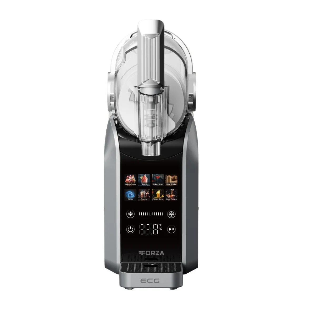 Masina de inghetata si milkshake ECG Forza 9800, 220 W, 7 programe, 1.8 L, afisaj LCD tactil color, timer pana la 12 ore - imagine 2