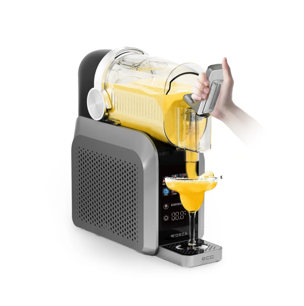 Masina de inghetata si milkshake ECG Forza 9800, 220 W, 7 programe, 1.8 L, afisaj LCD tactil color, timer pana la 12 ore - imagine 3