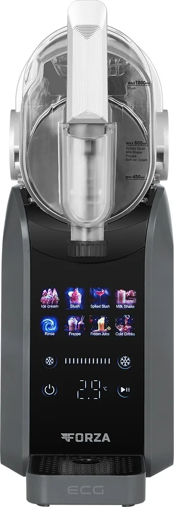 Masina de inghetata si milkshake ECG Forza 9800, 220 W, 7 programe, 1.8 L, afisaj LCD tactil color, timer pana la 12 ore - imagine 6