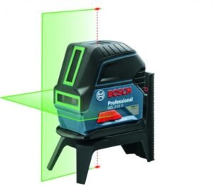 Nivela laser cu puncte si linii Bosch GCL 2-15G, 15m, precizie 0.3 mm/m + RM1 Suport profesional