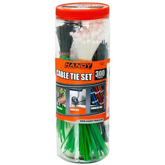 Set Coliere Plastic pentru Cabluri Nylon Auto-Blocante, Diverse Culori și Dimensiuni