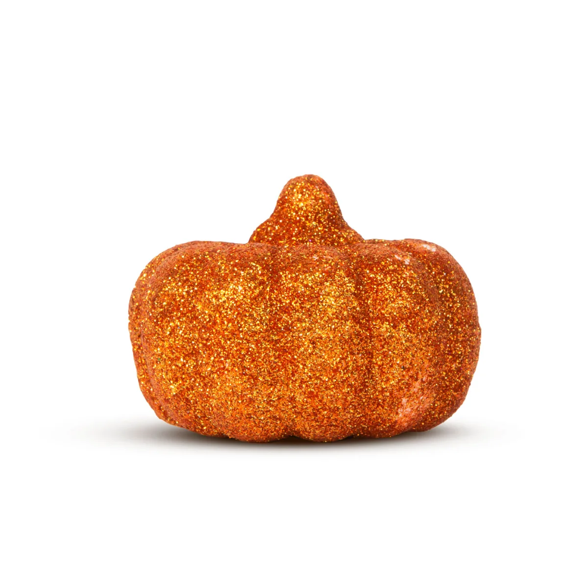 Decoratiune dovleac Halloween din spuma cu sclipici 5,2 cm, set 4 bucati